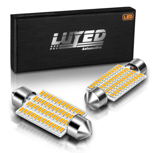 569 578 LED Bulbs Xenon White 211-2 212-2 LED Bulbs Used for Car Interior Map Dome Lights,Pack of 2
