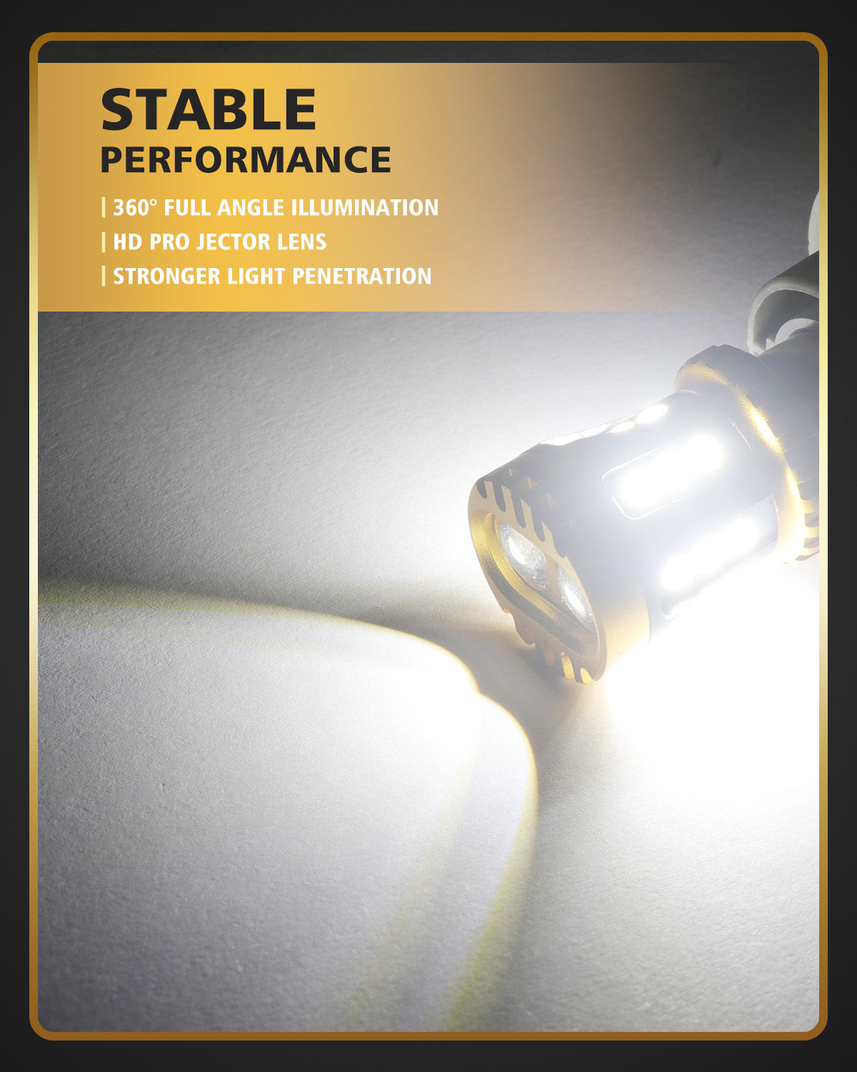 LUYED 1156 LED Bulb White Reverse Lights 1141 7506 BA15S, P21W LED Light Bulb with Projector for Tail Light Backup Brake Parking Turn Signal Lights,Pack of 2