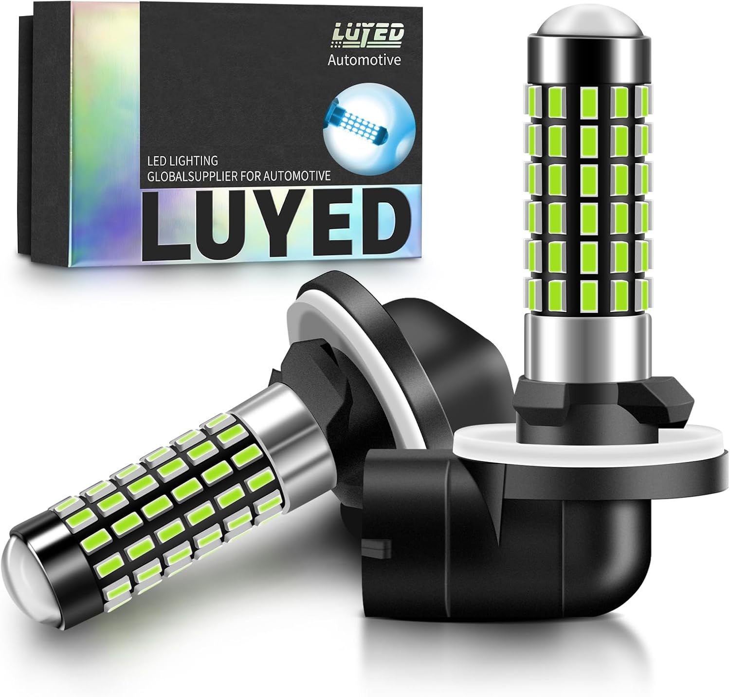 881 LED Fog Light Bulb 1800 Lumens Super Bright 889 894 896 Led Bulbs with Projector for Fog Lights,Xenon White,Pack of 2