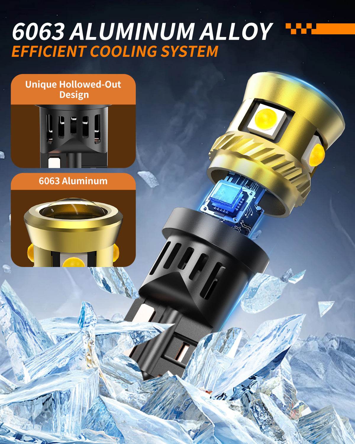 LUYED 921 LED Bulb for Backup Light Reverse Lights High Power 3030 11-SMD Chipsets 600% Brighter 6500K White,Canbus Error Free T15 906 922 W16W Exterior Light Bulbs(Pack of 2)